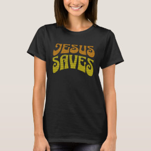 Camiseta Jesus salva mensagem de salvação da fé cristã R