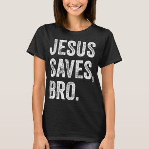 Camiseta Jesus Salva Mulheres Cristãs Meninos Meninos Menin