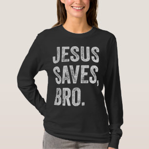 Camiseta Jesus Salva Mulheres Cristãs Meninos Meninos Menin