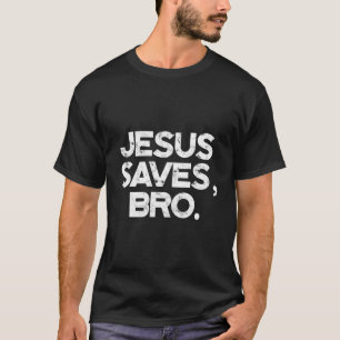 Camiseta Jesus salva o irmão - Deus católico religioso espi