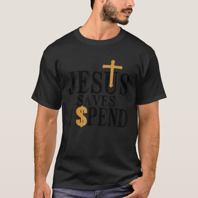 Camiseta Jesus salva que eu passo Jesus salva (Frente)