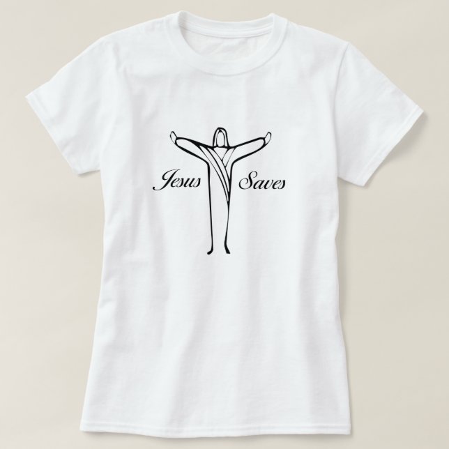 Camiseta Jesus salvar (Frente do Design)