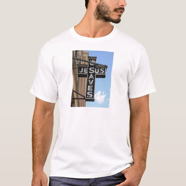 Camiseta Jesus salvar o sinal (Frente)
