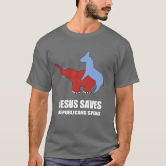 Camiseta Jesus salvar. Os republicanos gastam