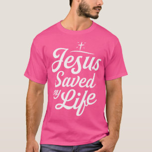Camiseta Jesus Salvou Minha Vida A Deus Cristão Fato Religi