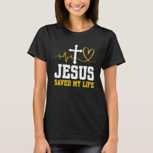 Camiseta Jesus Salvou Minha Vida Deus Religião Fé Cristã C