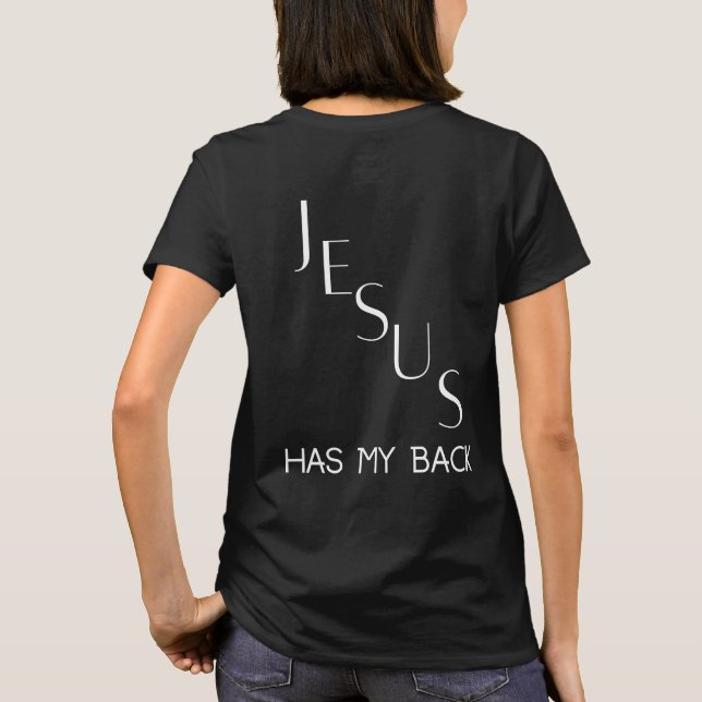 Camiseta Jesus sempre me dá as costas (Verso)