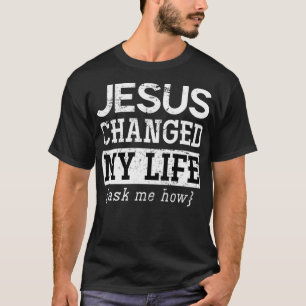 Camiseta Jesus Senhor Christian Dando a Deus Salvador Jesus