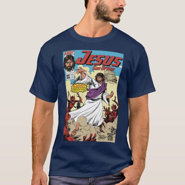 Camiseta Jesus Son of God Comic Cover All Auity family fami (Frente)
