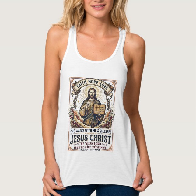 Camiseta Jesus Surfando Fé Inspiradora (Frente)