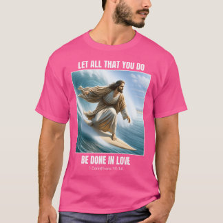 Camiseta Jesus Surfing - Christian Surfing Design 1 Corinth