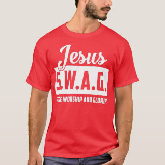 Camiseta Jesus SWAG Serve Culto E Glorify