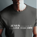Camiseta Jesus T-shirt<br><div class="desc">Camiseta cristã simples e na moda em caligrafia mista e tipografia minimalista. Esta moda, design de fé moderna é a dádiva perfeita e a declaração de moda. #cristão #religião #escritura #fé #bíblia #jesus</div>