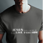 Camiseta Jesus T-shirt<br><div class="desc">Camiseta cristã simples e na moda em caligrafia mista e tipografia minimalista. Esta moda,  design de fé moderna é a dádiva perfeita e a declaração de moda. #cristão #religião #escritura #fé #bíblia #jesus</div>