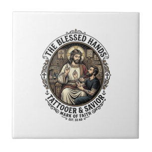 Camiseta Jesus Tattoo Artist Studio Inspirador F