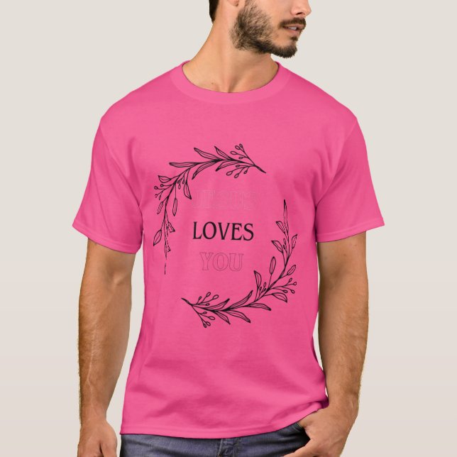 Camiseta Jesus te ama (Frente)