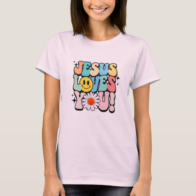 Camiseta Jesus te ama (Frente)