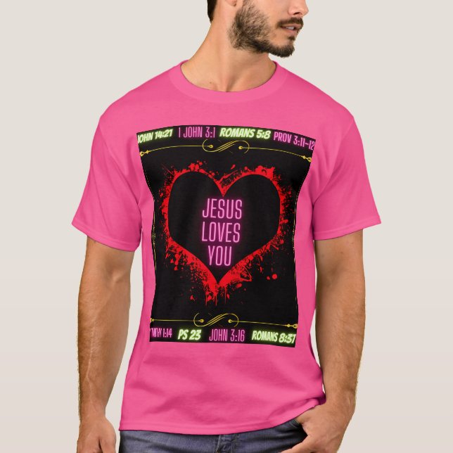 Camiseta Jesus te ama (Frente)