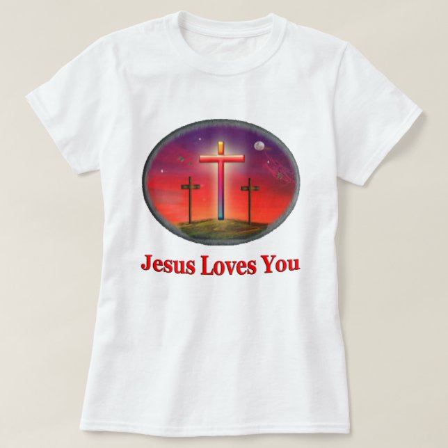 Camiseta jesus te ama (Frente do Design)