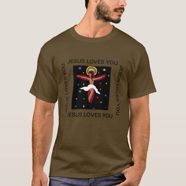 Camiseta Jesus te ama (Frente)