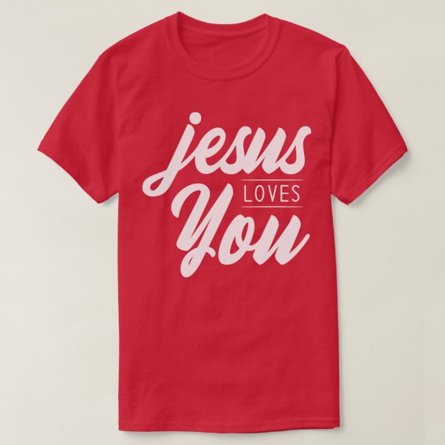 Camiseta Jesus te ama 3 (Frente do Design)