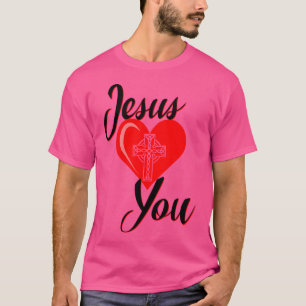 Camiseta Jesus Te Ama A Cruz Celta