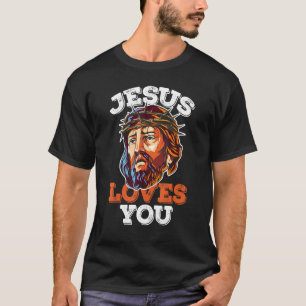 Camiseta Jesus Te Ama Coroa Amanhã Fé Tatuagem Ama Chr