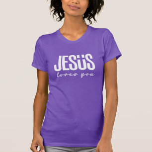 CAMISETA JESUS TE AMA   CRISTÃO