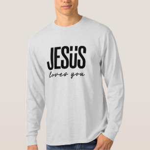 CAMISETA JESUS TE AMA CRISTÃO