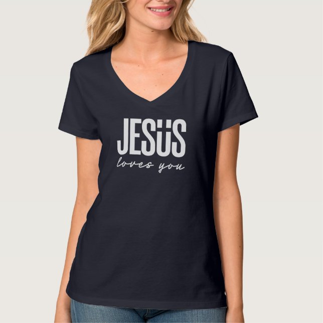 CAMISETA JESUS TE AMA | CRISTÃO (Frente)