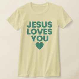Camiseta Jesus Te Ama, Cristão, Impressão impermeável