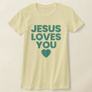 Camiseta Jesus Te Ama, Cristão, Impressão impermeável