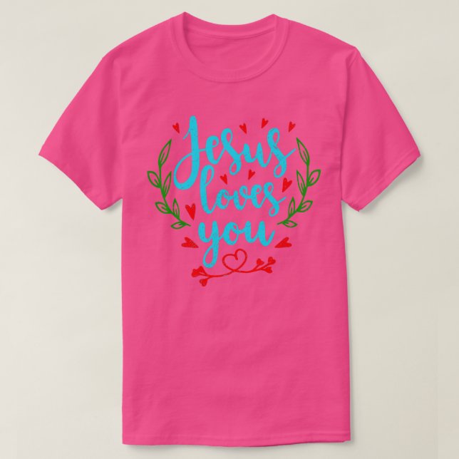 Camiseta Jesus Te Ama Cristo Cristo Deus (Frente do Design)