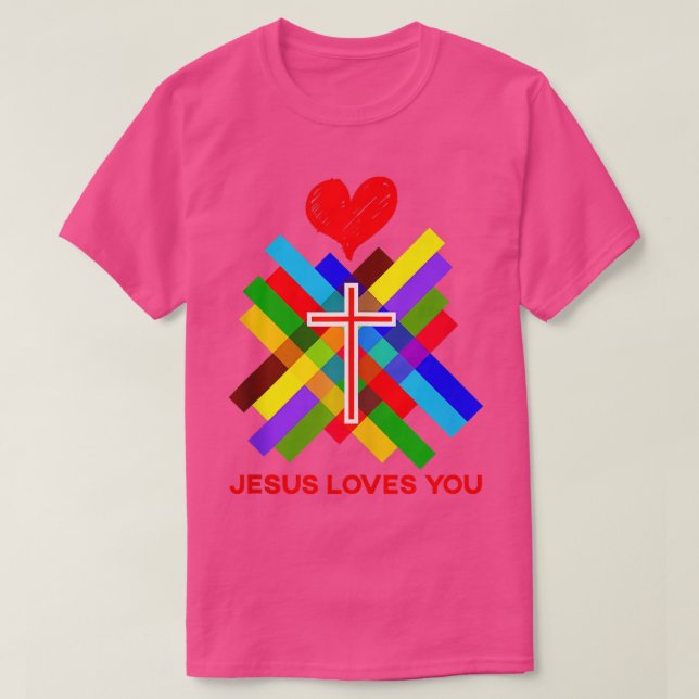 Camiseta Jesus Te Ama Cristo Cristo Deus (Frente do Design)