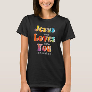 Camiseta Jesus Te Ama Isso Eu Conheço A Fé Cristã Vbs Vi