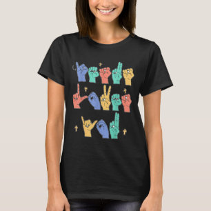 Camiseta Jesus Te Ama Sinal de Jesus Cristão para Criança