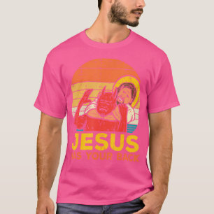 Camiseta Jesus Tem As Suas Costas, Jiu Jitsu, Homens Cristã