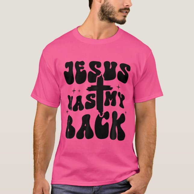 Camiseta Jesus Tem Minha Frente Cristã De Volta (Frente)