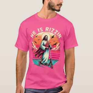 Camiseta Jesus Tem Rizzen Ele É Rizzen Jesus É Legal