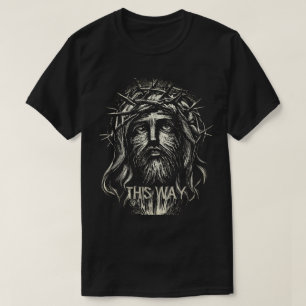 Camiseta Jesus "This Way" Bold Graphic T Shirt