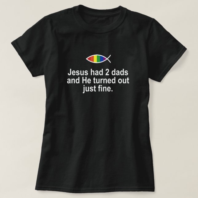 CAMISETA JESUS TINHA 2 PAIS E ELE SAIU BEM. (Frente do Design)