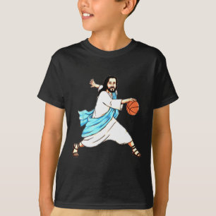 Camiseta Jesus Toca Bysketbyll Divertido Natal