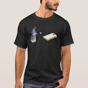 Camiseta Jesus tocando Cornhole