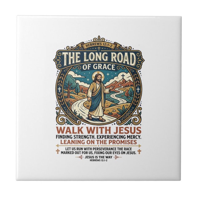 Camiseta Jesus Trucker Long Haul Inspiradora Fait (Frente)