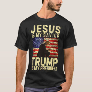 Camiseta Jesus Trump - Jesus é meu Senhor Salvador