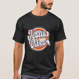 Camiseta Jesus Vibes Retro Vintage Religião Cristã