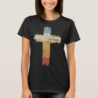 Jesus Vintage Impressão Faith Cruz Faith Igreja de