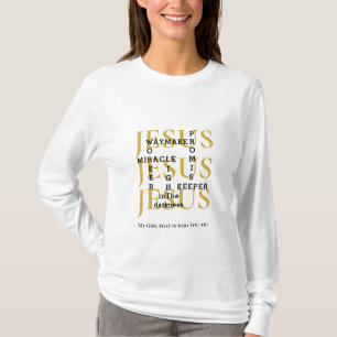 Camiseta Jesus Waymaker Christian Personalizado