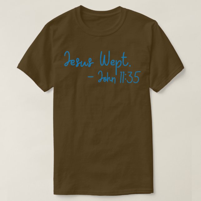 Camiseta Jesus wept (Frente do Design)