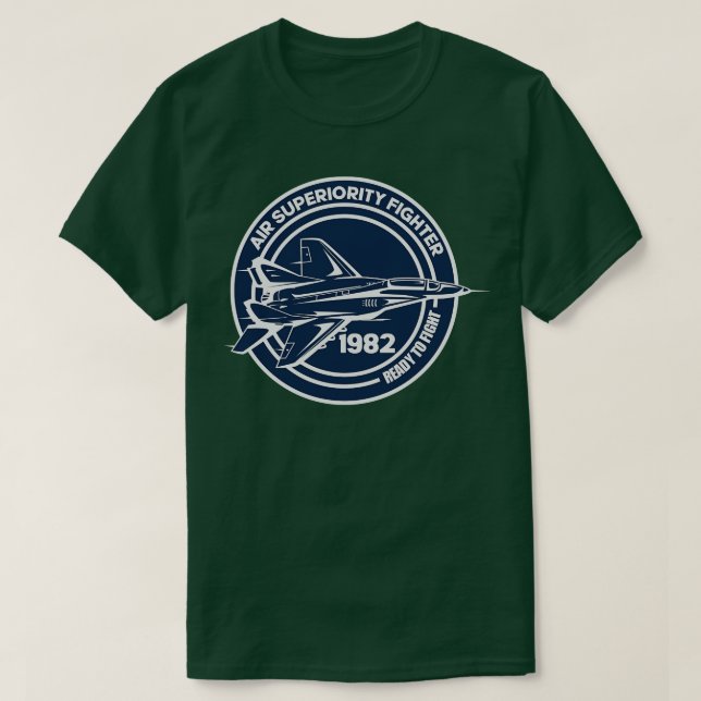 CAMISETA JET DE COMBATE DE AR (Frente do Design)
